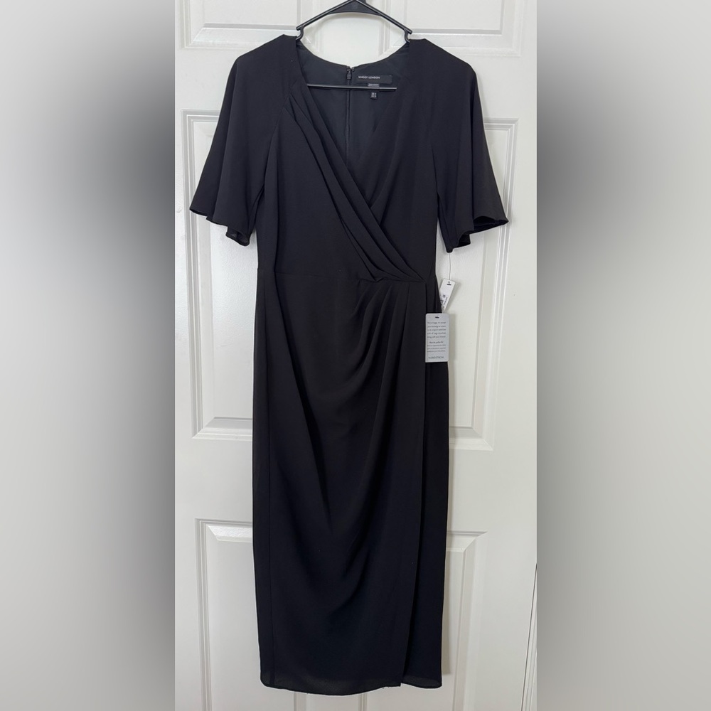 Maggy London Black Midi Dress